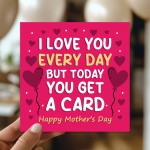Mothers Day Card for Mum Happy Mothers Day Greetings Card Funny Mothers Day Card for Mum Happy Mothers Day Greetings Card Funny