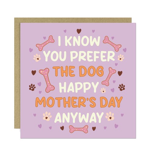 Funny Dog Mothers Day Card Dog Themed Mothers Day Card For Mum