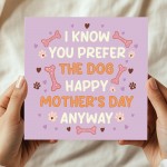 Funny Dog Mothers Day Card Dog Themed Mothers Day Card For Mum