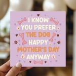 Funny Dog Mothers Day Card Dog Themed Mothers Day Card For Mum