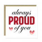 Always Proud of You Card For Birthday Graduation Card Well Done