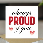 Always Proud of You Card For Birthday Graduation Card Well Done