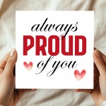 Always Proud of You Card For Birthday Graduation Card Well Done