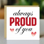Always Proud of You Card For Birthday Graduation Card Well Done