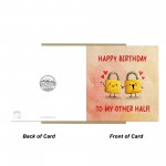 Happy Birthday Card To My Other Half Cute Birthday Card
