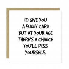 Funny Card Rude Birthday Card For Him Her Witty 50th 60th 70th