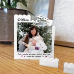 Mother And Daughter Brick Photo Block Personalised Mummy Gift