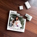 Mother And Daughter Brick Photo Block Personalised Mummy Gift