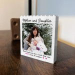 Mother And Daughter Brick Photo Block Personalised Mummy Gift