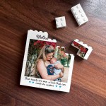 Mother And Son Brick Photo Block Personalised Gift for Mummy