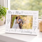 Mr And Mrs Photo Frame Wedding Day Gift For Couple Husband Wife