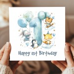 1st Birthday Cards For Boys Happy First Birthday For Him Card