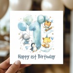 1st Birthday Cards For Boys Happy First Birthday For Him Card
