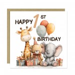 1st Birthday Cards For Boys And Girls Happy First Birthday