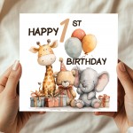 1st Birthday Cards For Boys And Girls Happy First Birthday
