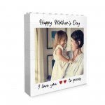 Mothers Day Gift Photo Block Personalised Gift for Mum