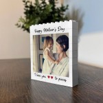 Mothers Day Gift Photo Block Personalised Gift for Mum