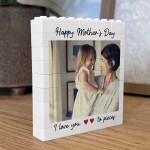 Mothers Day Gift Photo Block Personalised Gift for Mum