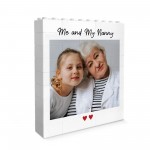 Mothers Day Gift Photo Block Personalised Gift for Nanny