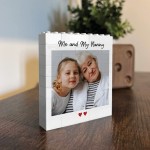 Mothers Day Gift Photo Block Personalised Gift for Nanny