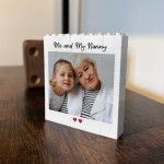 Mothers Day Gift Photo Block Personalised Gift for Nanny