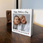 Mothers Day Gift Photo Block Personalised Gift For Nan