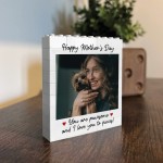 Mothers Day Gift Personalised Photo Block Gift For Mum