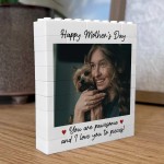 Mothers Day Gift Personalised Photo Block Gift For Mum