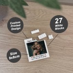 Mothers Day Gift Personalised Photo Block Gift For Mum