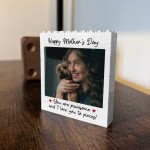 Mothers Day Gift Personalised Photo Block Gift For Mum