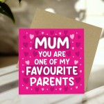 Funny Card For Mothers Day One Of My Favourite Parents Joke Card