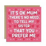 Humorous Card For Mothers Day Joke Card For Mum Birthday Card