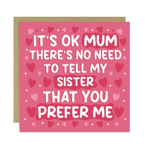 Humorous Card For Mothers Day Joke Card For Mum Birthday Card