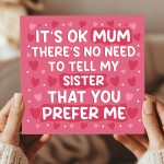 Humorous Card For Mothers Day Joke Card For Mum Birthday Card