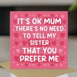 Humorous Card For Mothers Day Joke Card For Mum Birthday Card