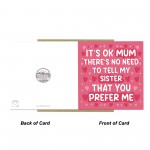 Humorous Card For Mothers Day Joke Card For Mum Birthday Card