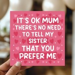 Humorous Card For Mothers Day Joke Card For Mum Birthday Card