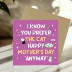 Funny Mothers Day Card Card From Daughter Son Cat Themed Card