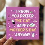 Funny Mothers Day Card Card From Daughter Son Cat Themed Card