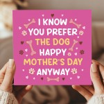 Funny Mothers Day Card Card From Daughter Son Dog Themed Card Funny Mothers Day Card Card From Daughter Son Dog Themed Card