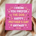 Funny Mothers Day Card Card From Daughter Son Dog Themed Card Funny Mothers Day Card Card From Daughter Son Dog Themed Card