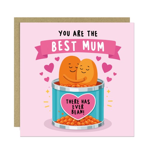 Cute Mothers Day Card BEST MUM THERE HAS EVER BEAN Funny Card 