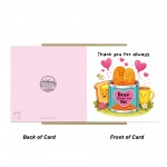 Thank You For Always Bean There Funny Thank You Card Thank You For Always Bean There Funny Thank You Card