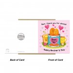 Mothers Day Card Thank You For Always Bean There Thank You Card