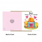 Mum Birthday Card Happy Birthday Mum Thank You Card