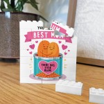 Mum Gift For Mothers Day Birthday Block Best Mum Theres Bean