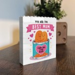 Mum Gift For Mothers Day Birthday Block Best Mum Theres Bean