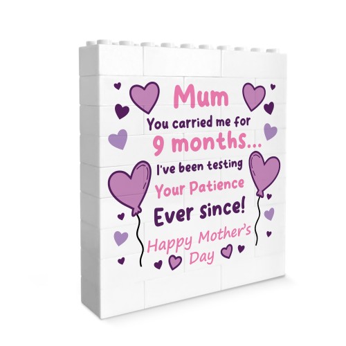 Funny Mum Gifts Building Block Puzzle From Daughter Son