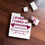 Funny Mum Gift For Mothers Day Building Block Puzzle Joke Gift