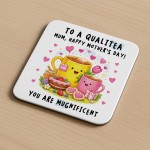 Funny Mothers Day Gift Mum Drinks Coaster Qualitea Mum